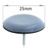25mm round nail in ptfe coated glides pads for chair legs
