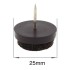 25mm nail in felt pads glides for  wooden table & chair legs