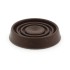 38mm round brown rubber furniture non slip caster cup