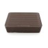 40mm square brown rubber non slip furniture caster cup