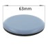 63mm round self adhesive ptfe coated glides / pads