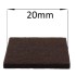 20mm Square Self Adhesive Furniture Felt Pads ( 12 pads per sheet )