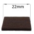 22mm Square Self Adhesive Furniture Felt Pads ( 12 pads per sheet )