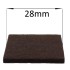 28mm Square Self Adhesive Furniture Felt Pads ( 6 pads per sheet )