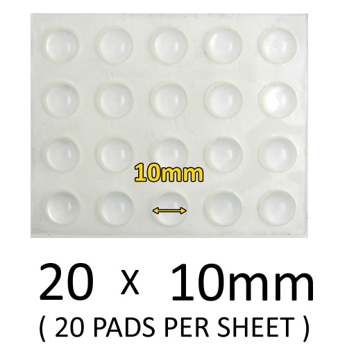 10mm Round Clear Self Adhesive Furniture Glass Bumpers