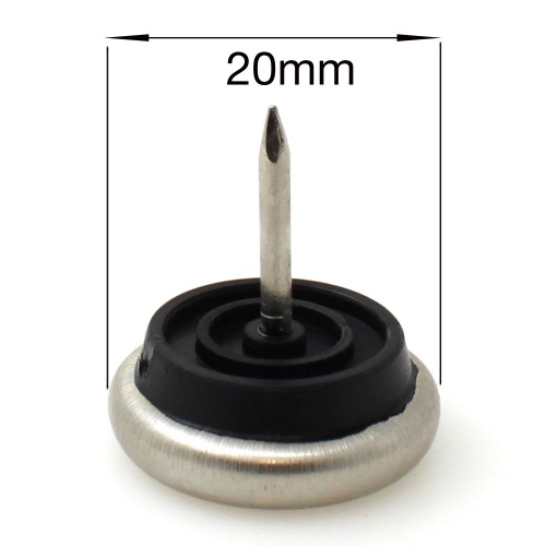 20mm NAIL ON METAL GLIDES FEET FOR CHAIR LEGS | PROTECT YOUR FLOOR