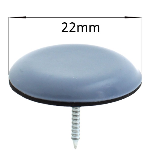 22mm round nail in ptfe coated glides pads for chair legs