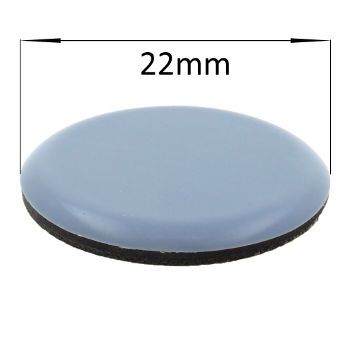 24 x Teflon Glides Self Adhesive 30 MM FURNITURE GLIDES PTFE Gliders for gluing Round 