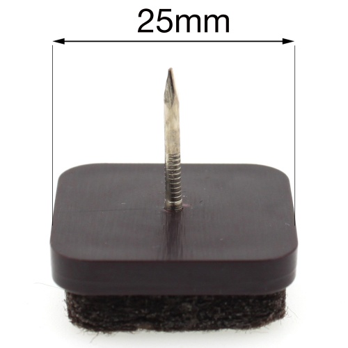 25mm nail in felt pads glides for wooden table & chair legs