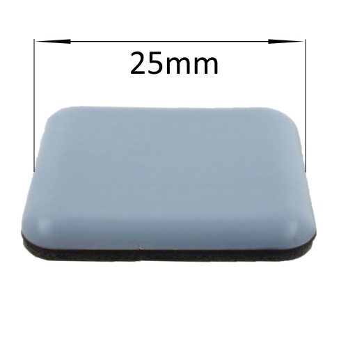 25mm square self adhesive ptfe coated glides / pads