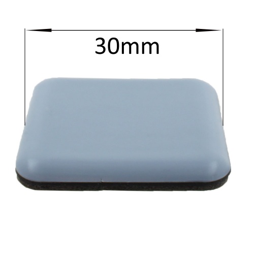 30mm square self adhesive ptfe coated glides / pads