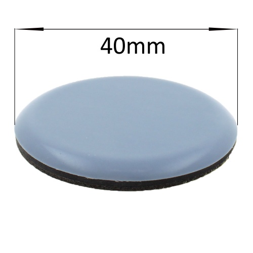 40mm Ptfe Teflon Stick On Pads Glides For Furniture Chairs Legs Feet