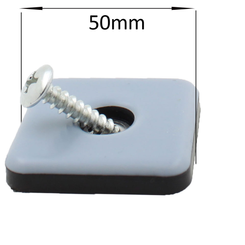 50mm square screw in ptfe coated glides / pads