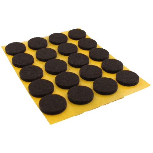 17mm Round Self Adhesive Furniture Felt Pads ( 20 pads per sheet )