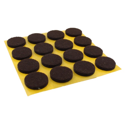 18mm Round Self adhesive Furniture Felt Pads ( 16 pads per sheet )