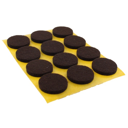 20mm Round Self adhesive Furniture Felt Pads ( 12 pads per sheet )