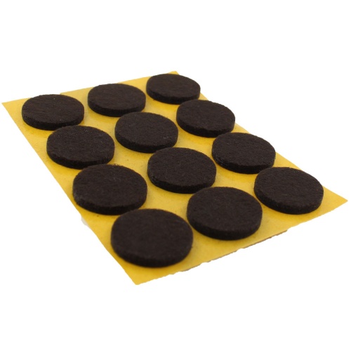 22mm Round Self Adhesive Furniture Felt Pads ( 12 pads per sheet )