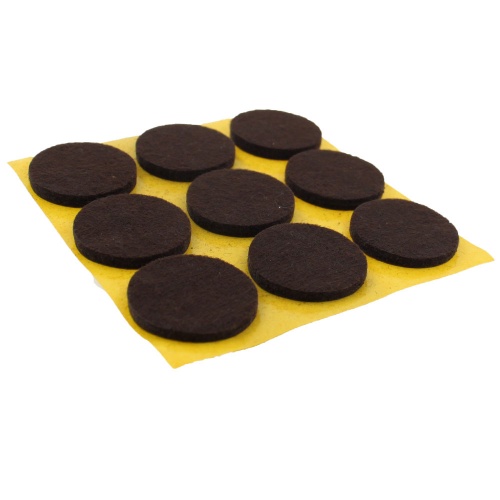 25mm Round Self Adhesive Furniture Felt Pads ( 9 pads per sheet )