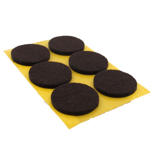 28mm Round Self Adhesive Furniture Felt Pads ( 6 pads per sheet )