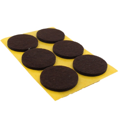 30mm Round Self Adhesive Furniture Felt Pads ( 6 pads per sheet )