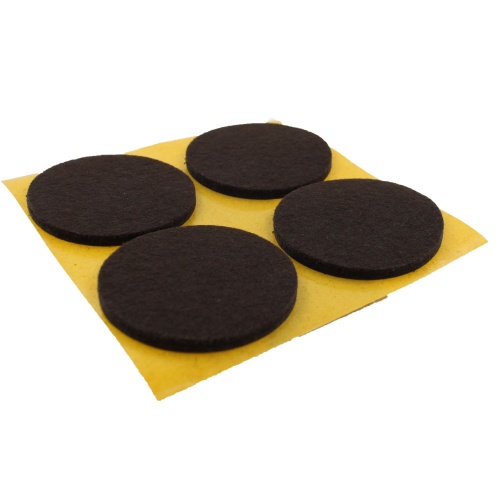 50mm Round Self Adhesive Furniture Felt Pads ( 4 pads per sheet )