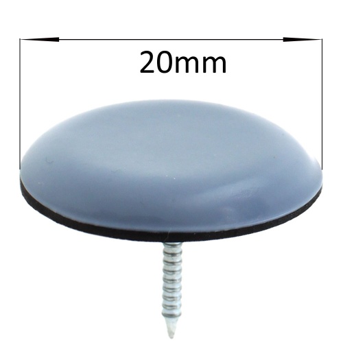 20mm Round PTFE Teflon Nail On Glides For All Types Of Furniture