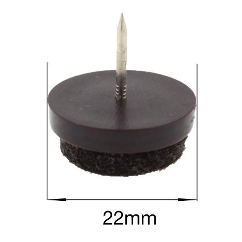 22mm nail in felt pads glides for wooden table & chair legs