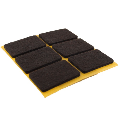 35mm x 25mm Self Adhesive Furniture Felt Pads ( 6 pads per sheet )