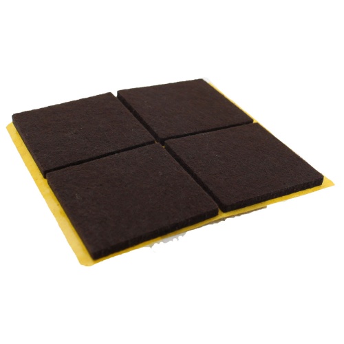 40mm Square Self Adhesive Furniture Felt Pads ( 4 pads per sheet )