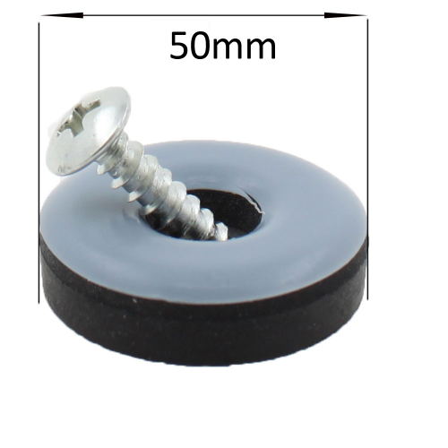 50mm PTFE Teflon Screw In Glides Designed For Furniture & Chair Legs