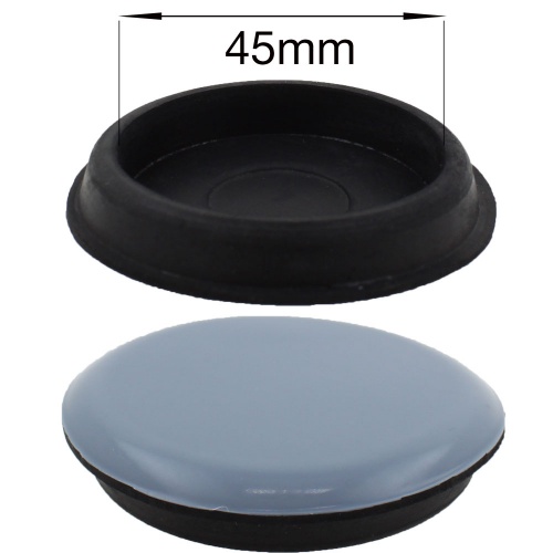 45mm round ptfe coated furniture caster cup